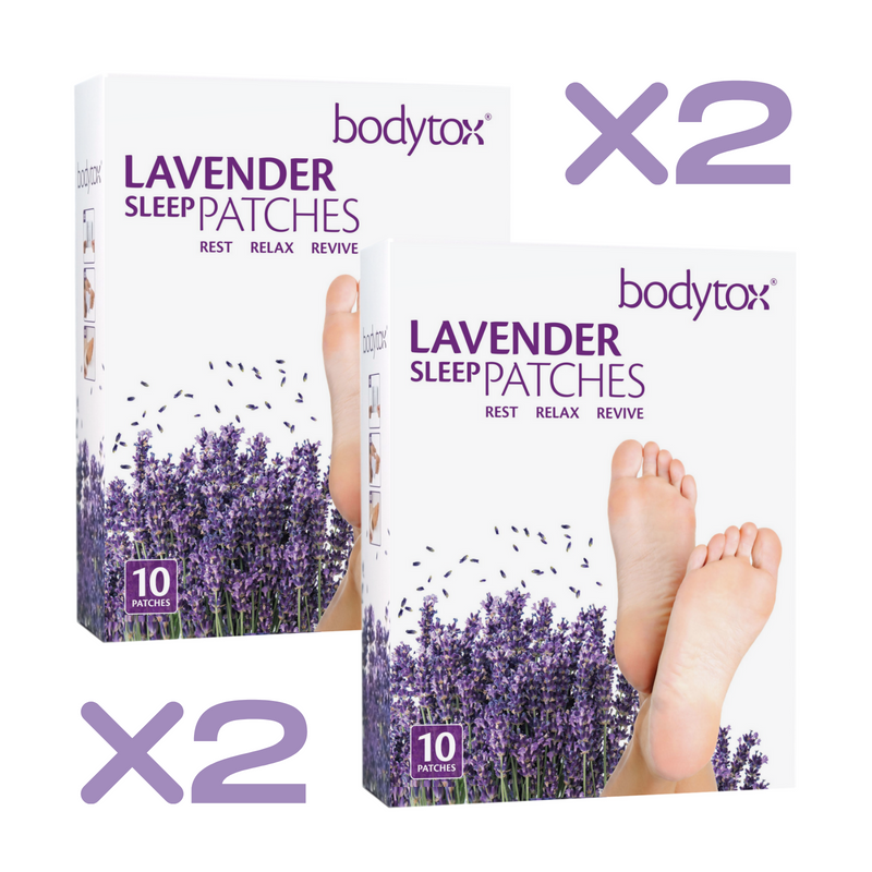 Twin Pack SAVE 25% - Lavender Sleep Foot Patches - 20 Patches