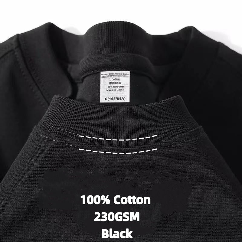 2026 Summer New, 100% Cotton T-Shirt, American Style Minimalist Loose Casual Top