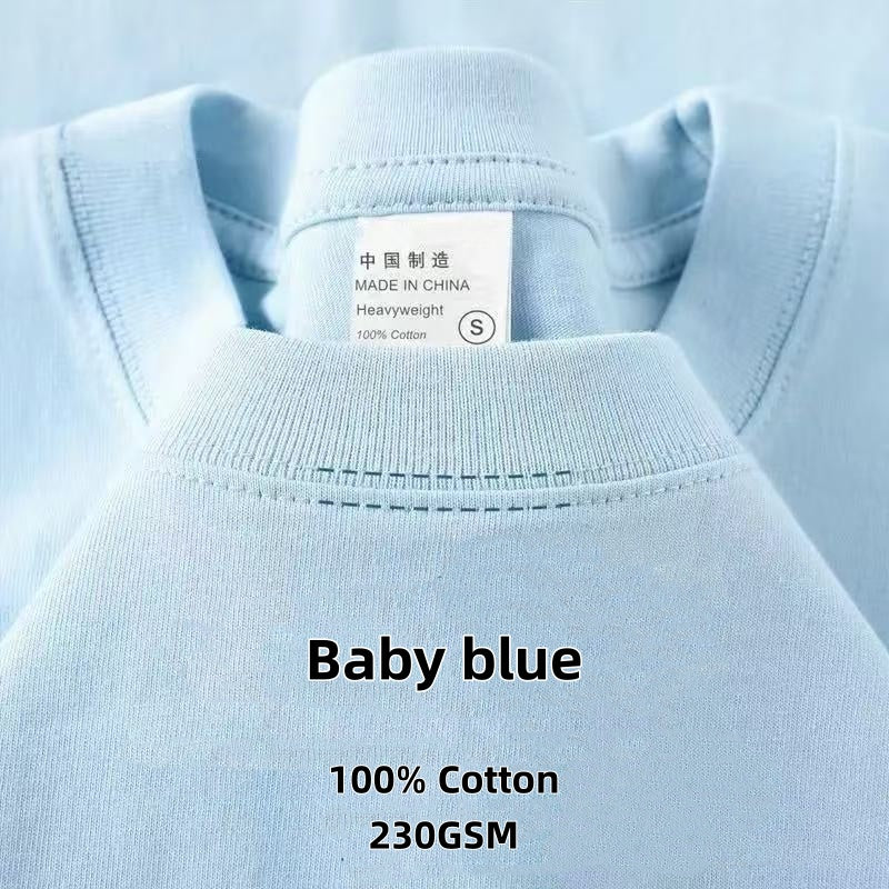 2026 Summer New, 100% Cotton T-Shirt, American Style Minimalist Loose Casual Top