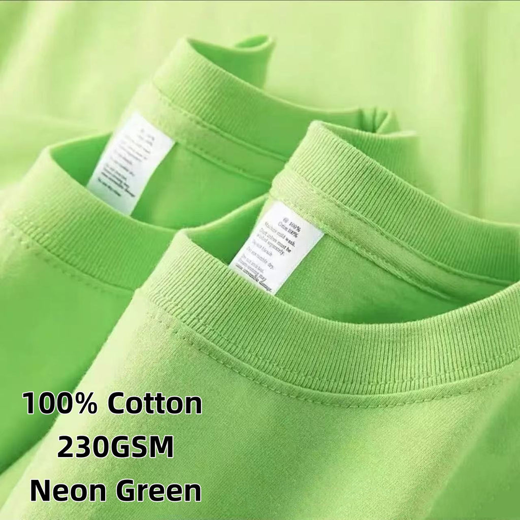 2026 Summer New, 100% Cotton T-Shirt, American Style Minimalist Loose Casual Top