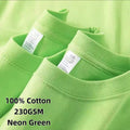 2026 Summer New, 100% Cotton T-Shirt, American Style Minimalist Loose Casual Top