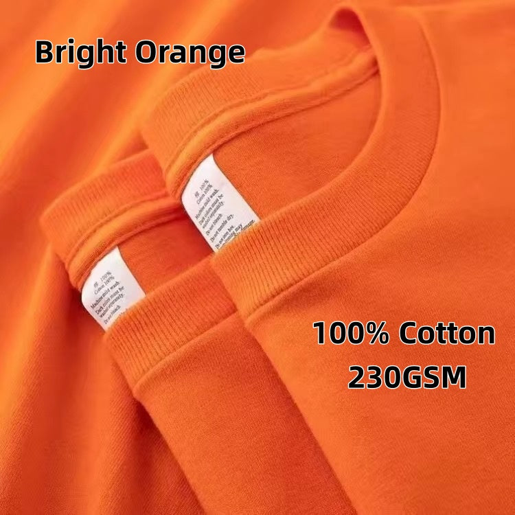 2026 Summer New, 100% Cotton T-Shirt, American Style Minimalist Loose Casual Top