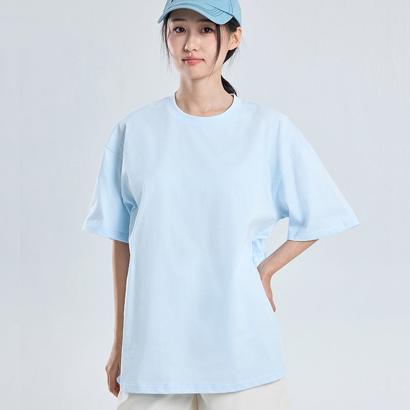 2026 Summer New, 100% Cotton T-Shirt, American Style Minimalist Loose Casual Top